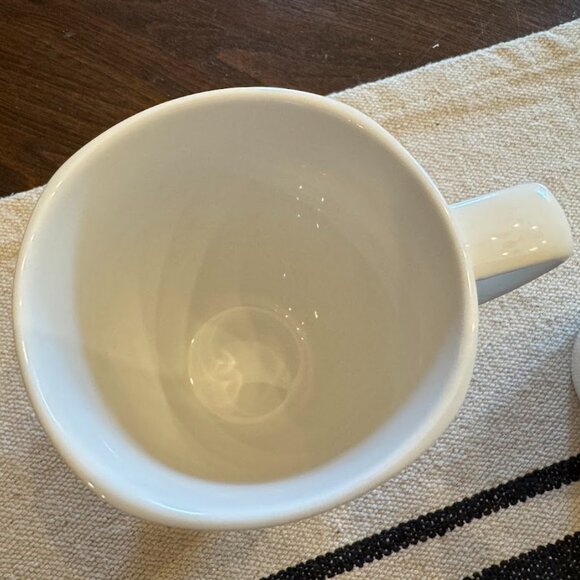 SET OF 2 Corelle Coordinates Porcelain SOLID WHITE Mugs Cups (Square Top) - Picture 6 of 6